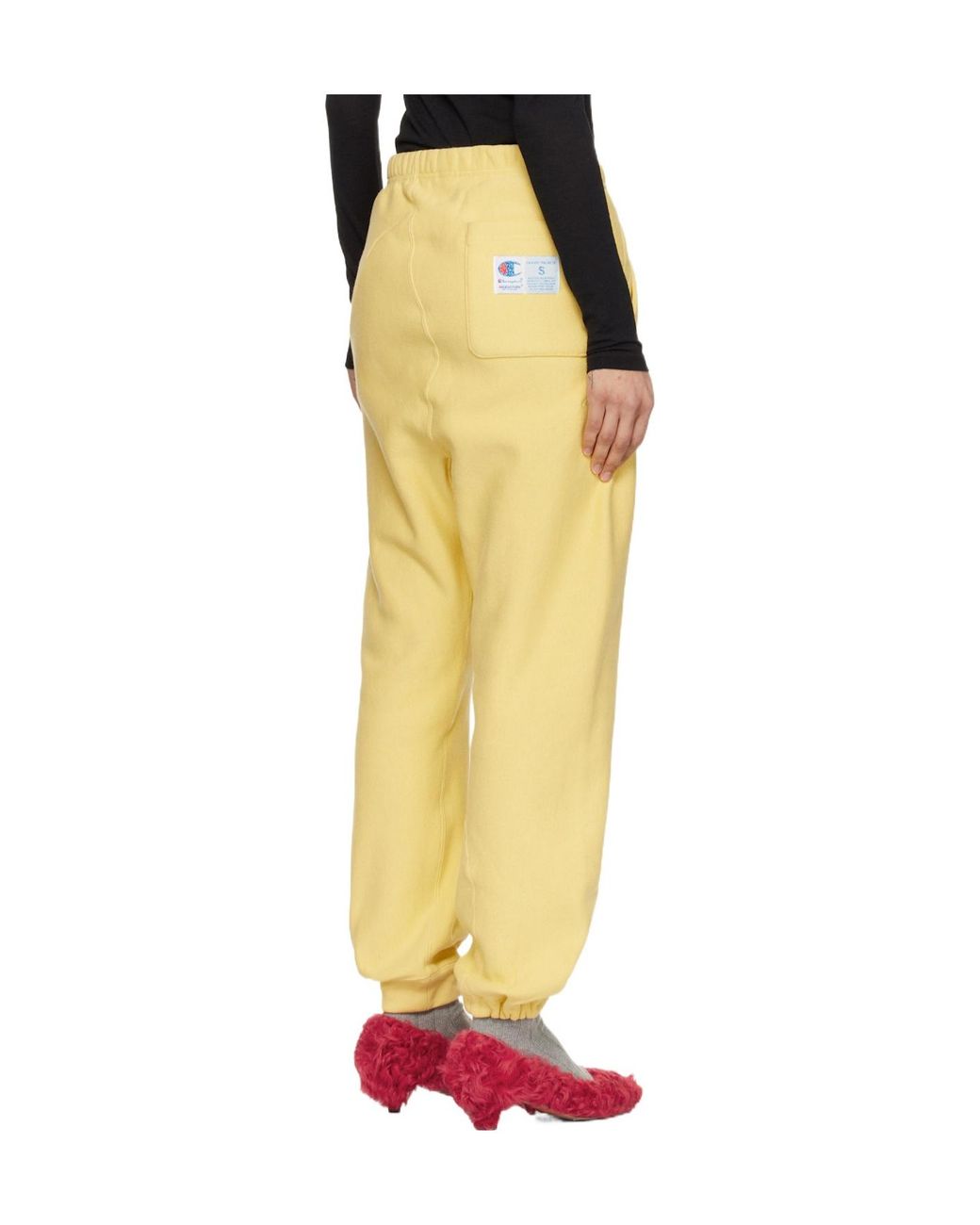 Undercover Yellow Cotton Blend Track Pants