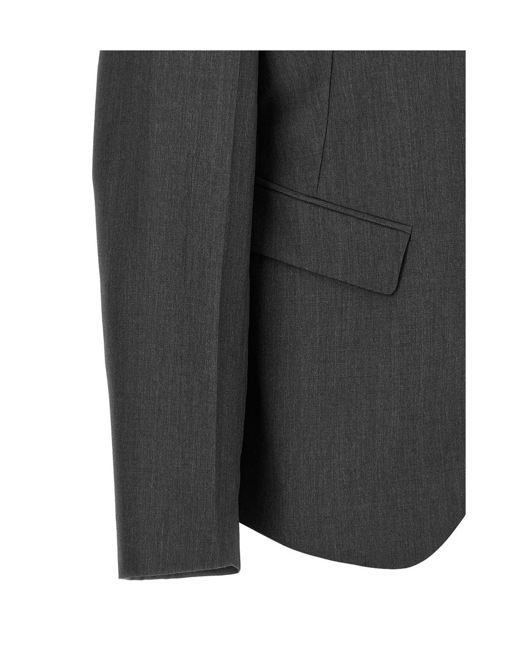 Jil Sander Black Asymmetric Single-Breasted Blazer