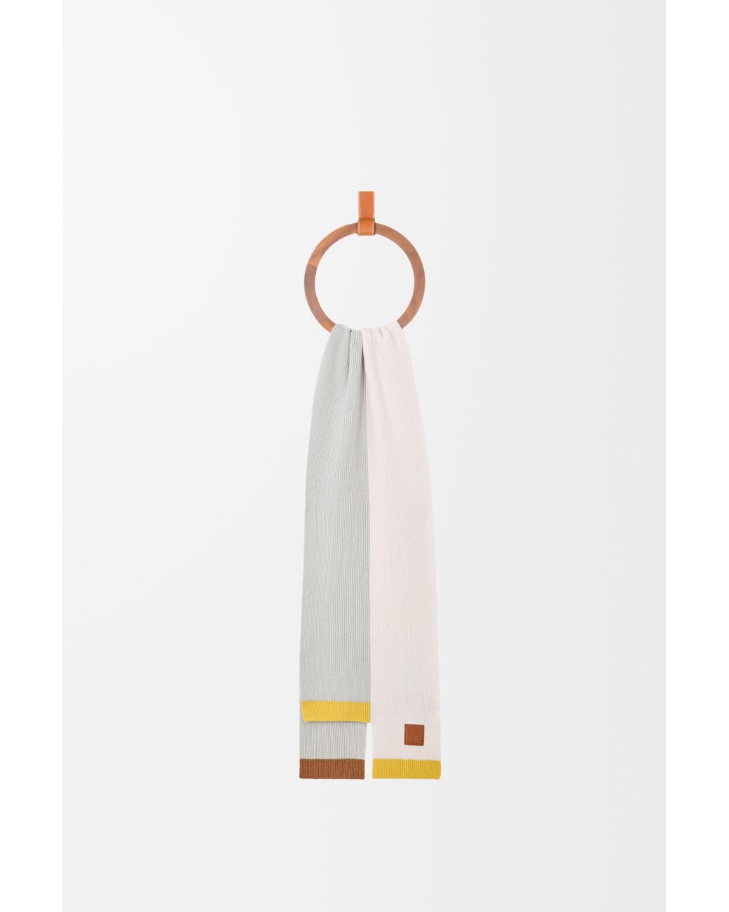 Loewe White Asymmetric Scarf