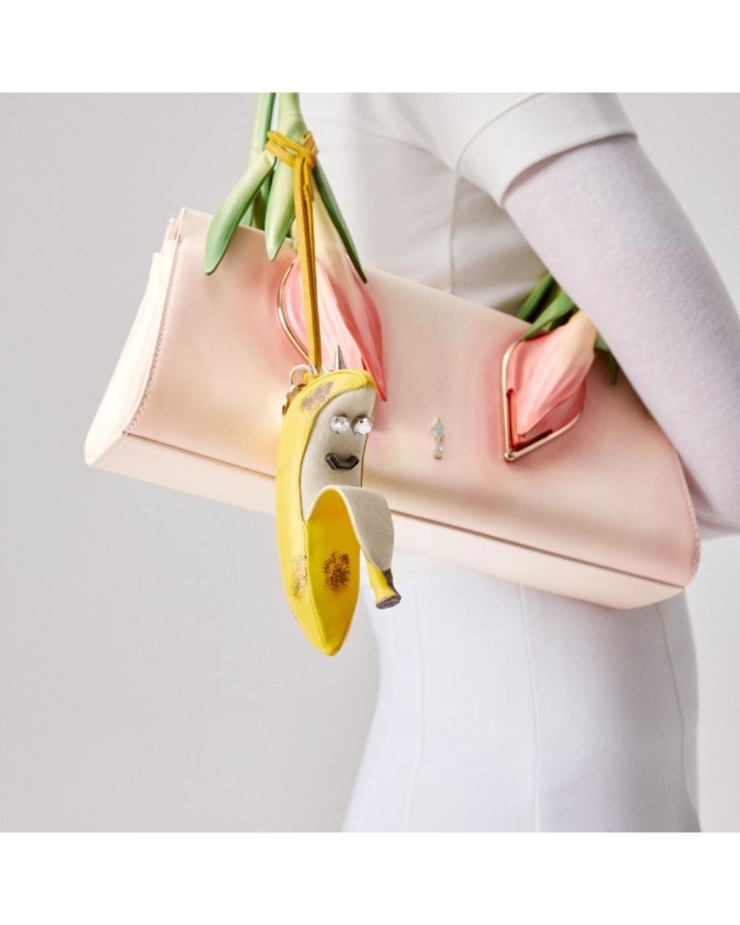 Christian Louboutin Metallic Banana Shaped Keyring