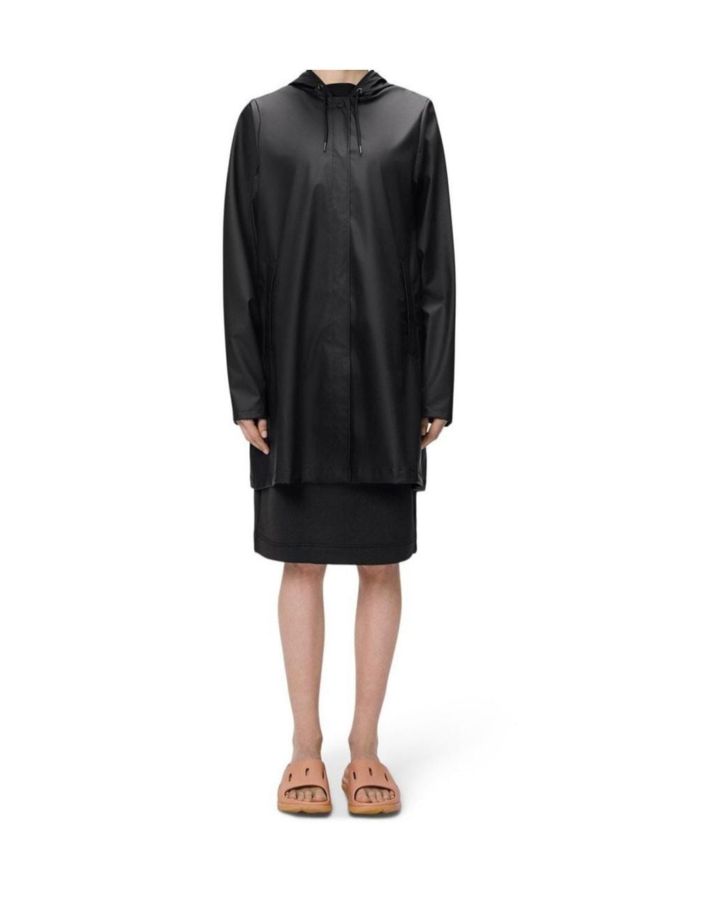 Rains Black A-Line Raincoat