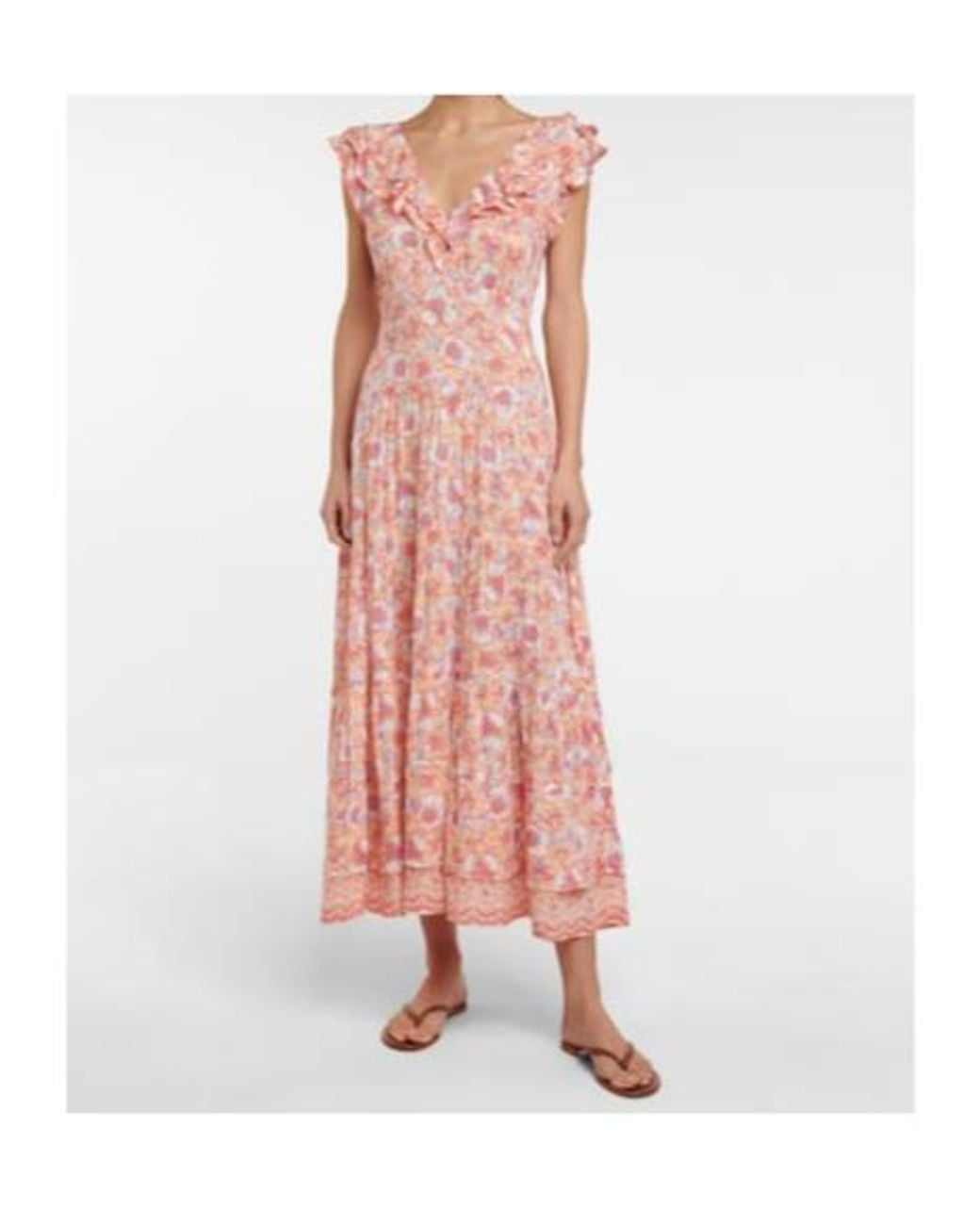 Poupette Pink Della Floral Maxi Dress