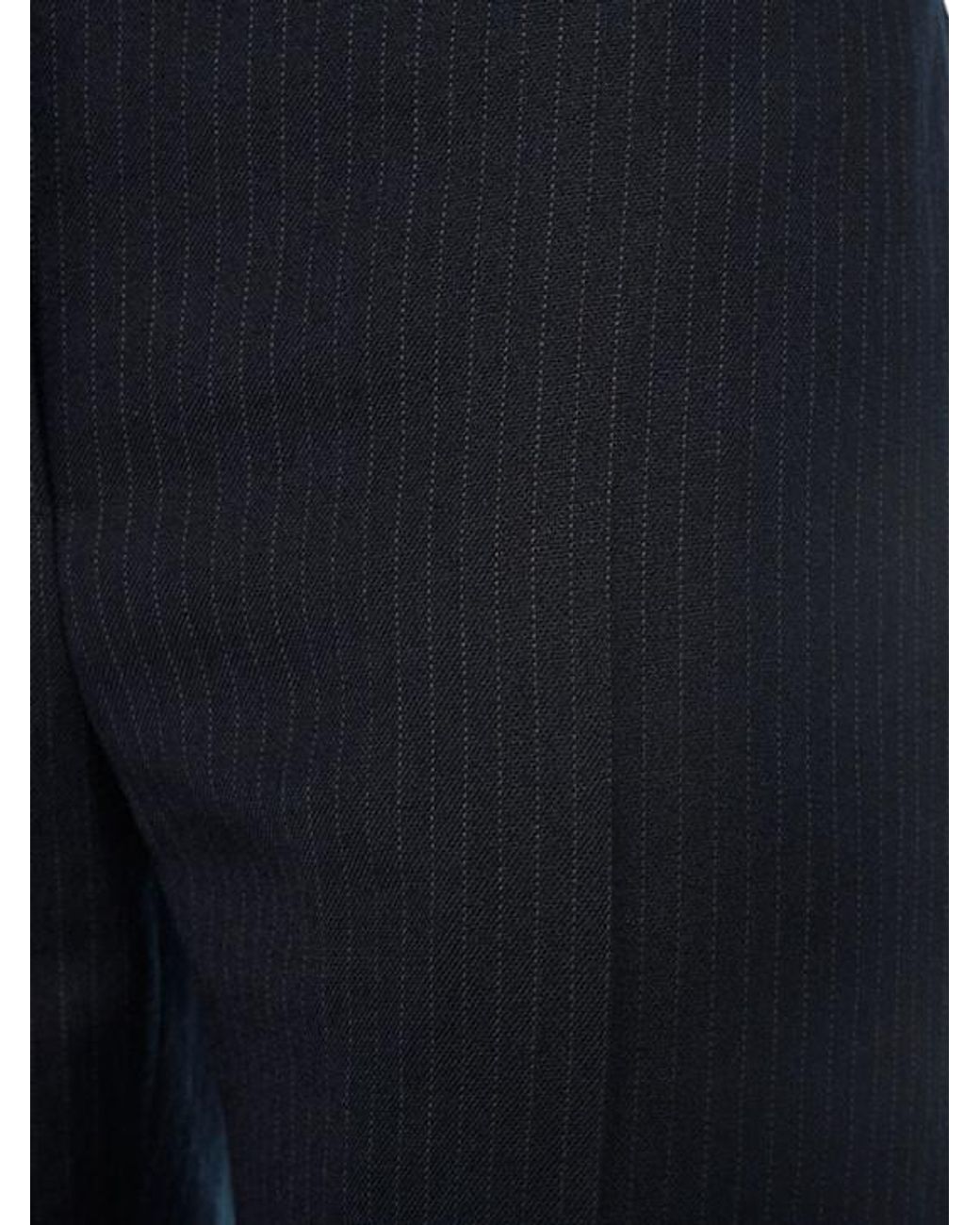 Khaite Blue Callen Virgin Wool Blend Straight Pants