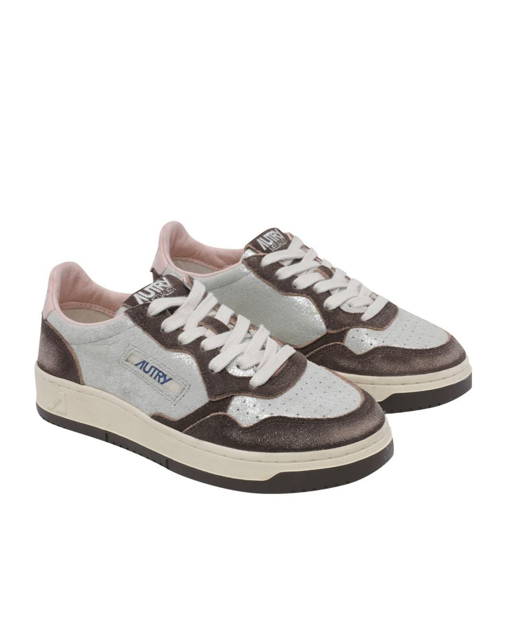 Autry Gray Medalist Low Sneakers