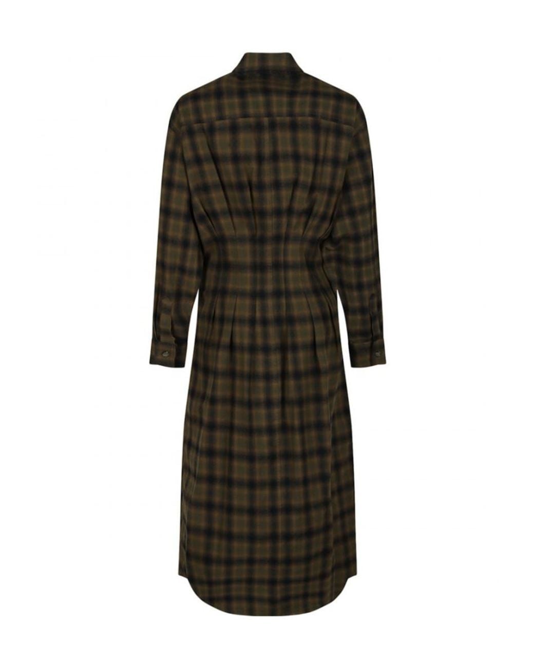 Isabel Marant Black Isabel Marant Étoile Timea Checked Shirt Dress