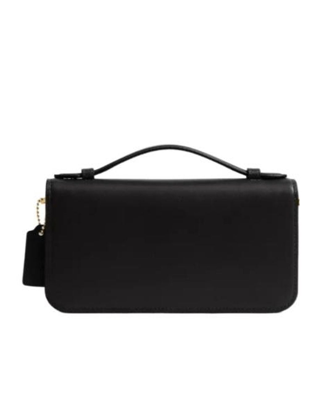COACH Black Elora Detachable-Strap Top-Handle Tote Bag