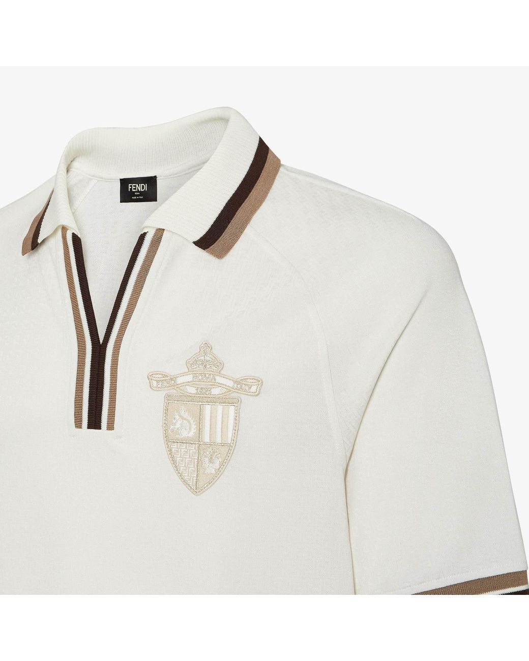 Fendi White Polo Shirt for men