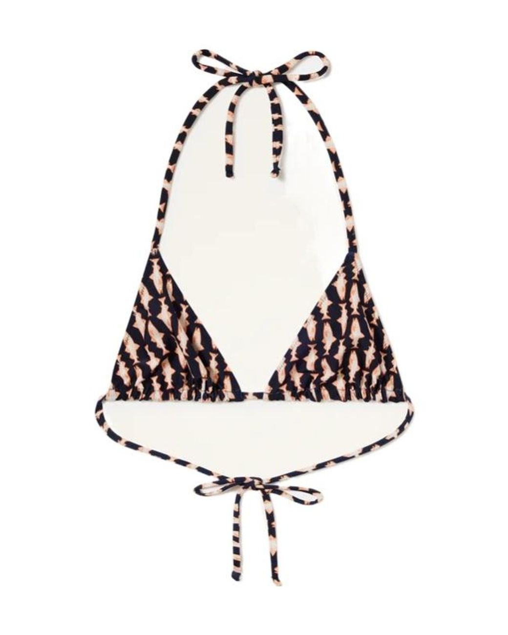 LaDoubleJ White Triangle Bikini Top