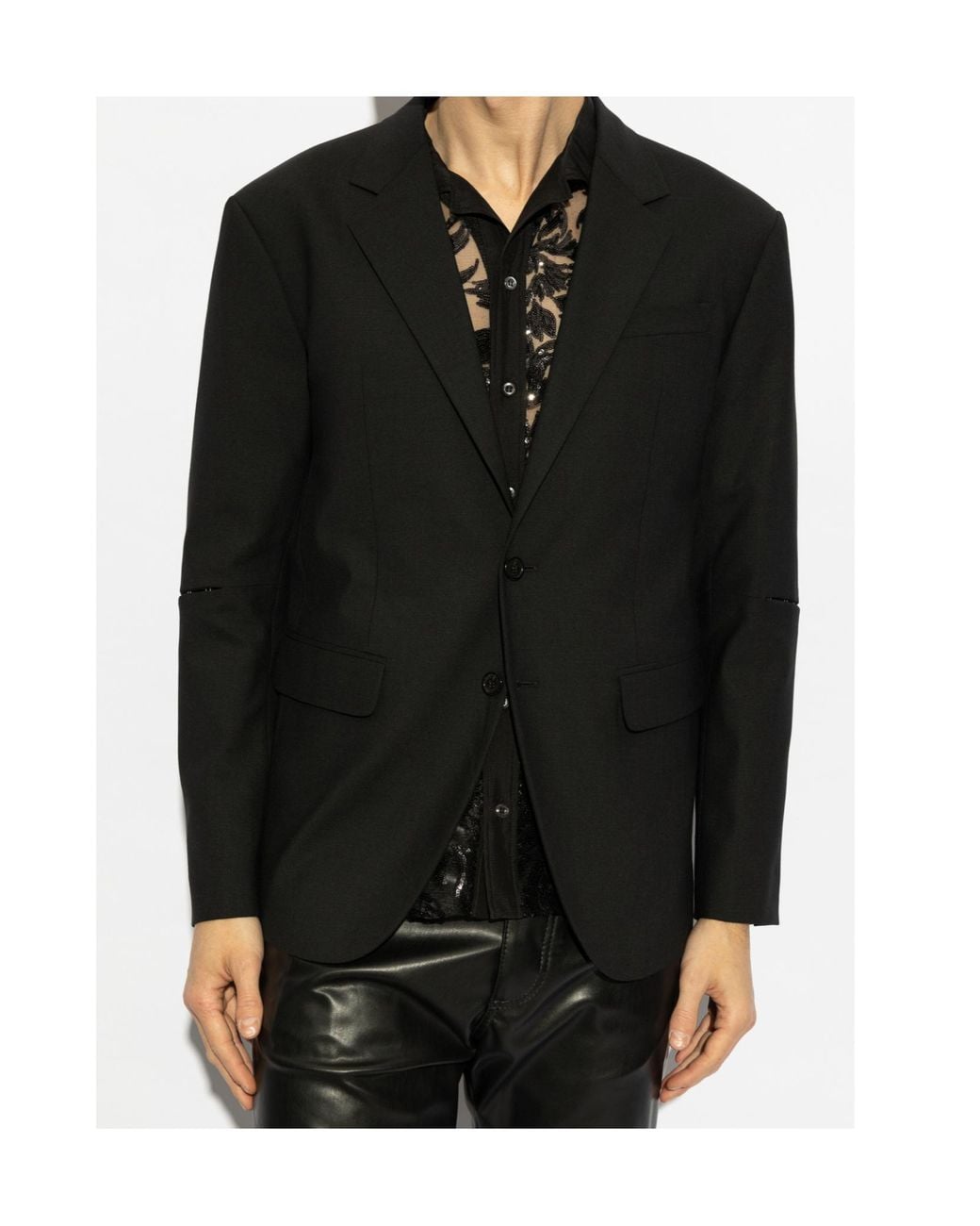 DSquared² Black Single-Breasted Blazer for men