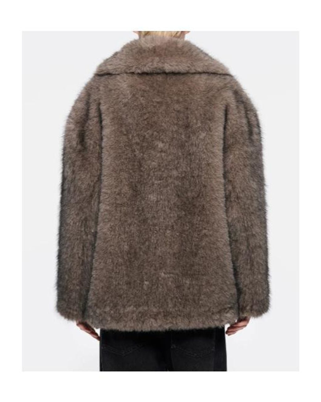 Stand Studio Brown Angelika Faux Fur Jacket