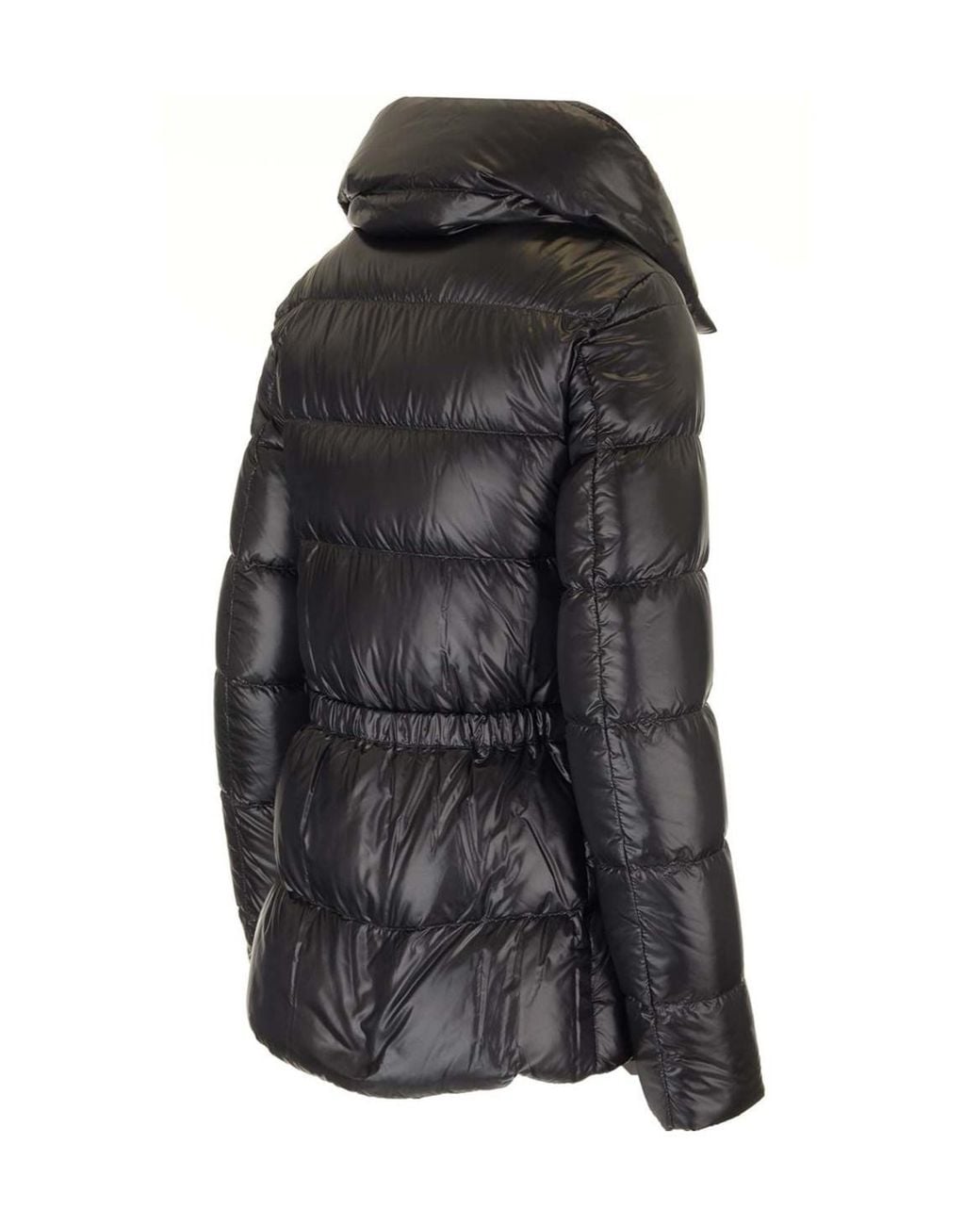 Herno Black Drawstring Waist Padded Coat