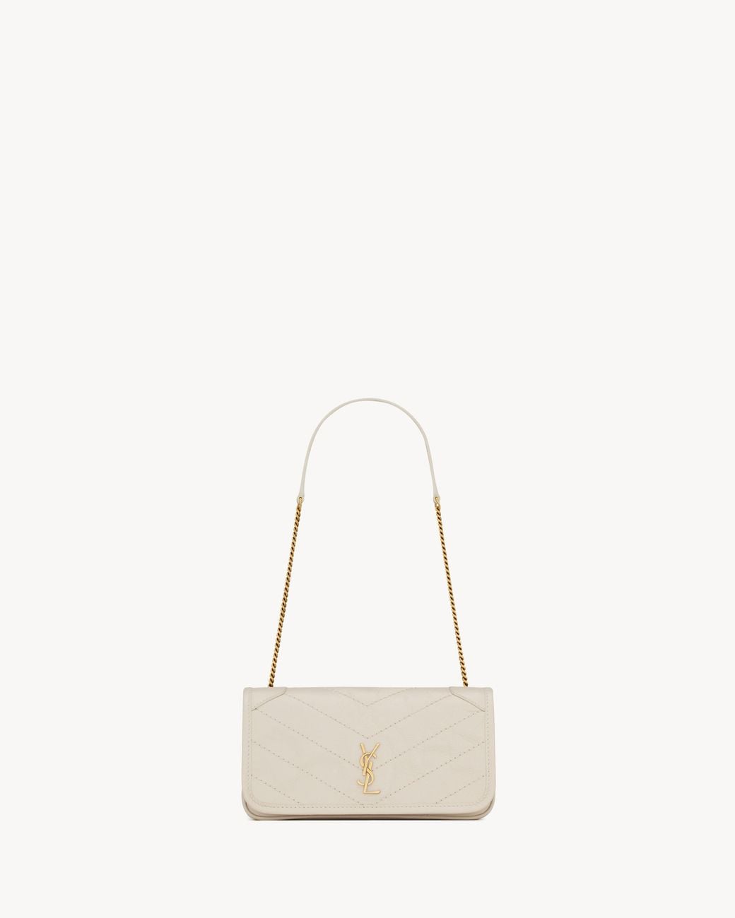 Saint Laurent Natural Niki Chain Pouch
