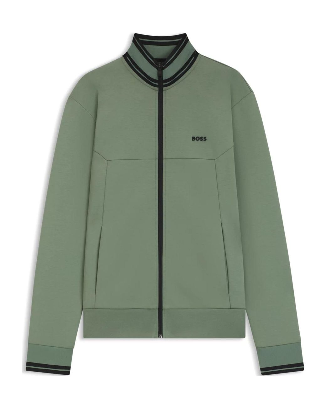 Boss Green Zipper Sweatshirt for men
