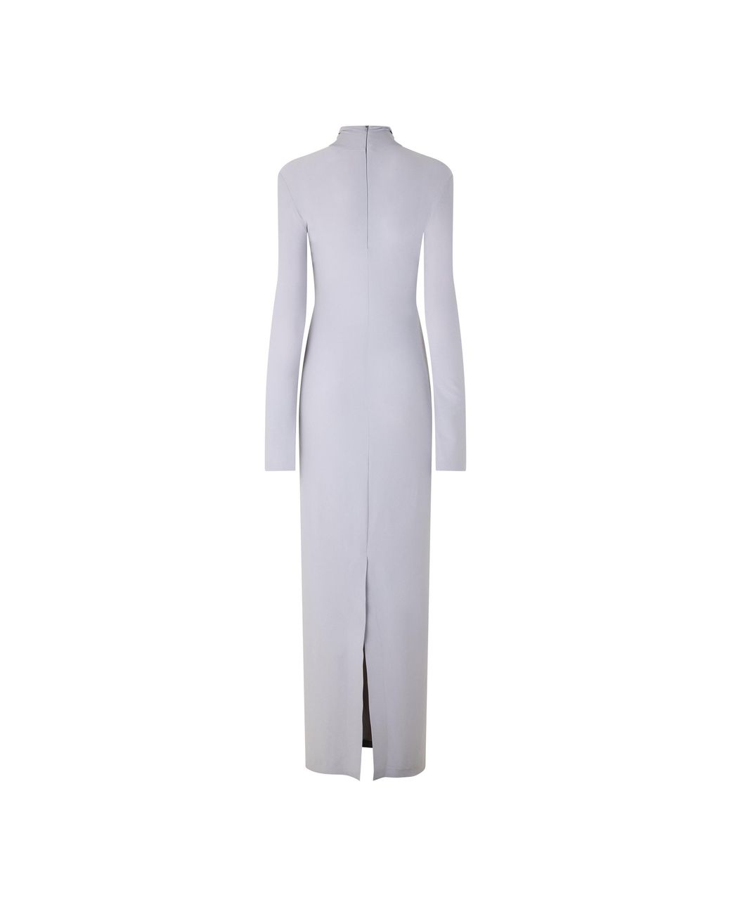 Norma Kamali Gray Form-Fitting Maxi Dress