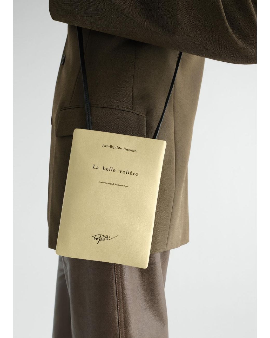Lemaire Metallic Book Pouch Small for men