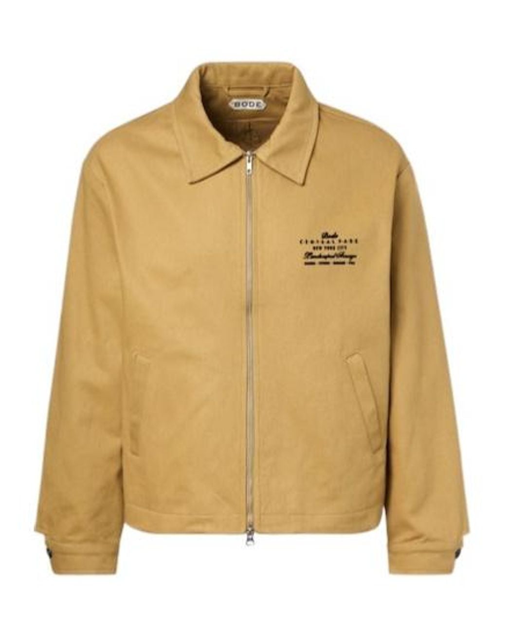 Bode Natural Central Park Cotton Blouson Jacket for men