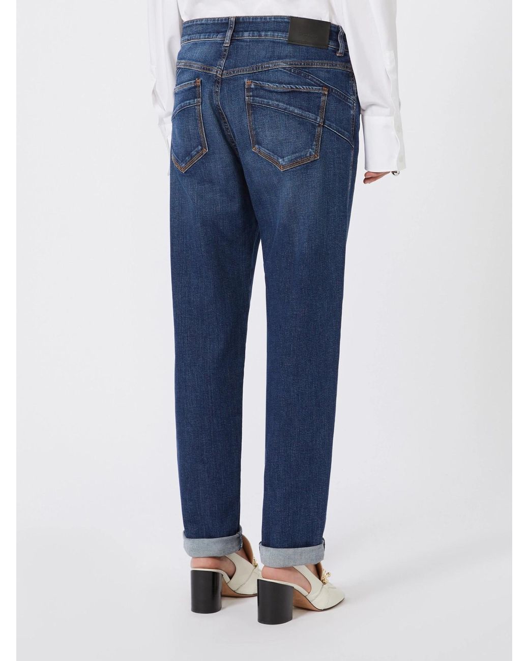 Max Mara Blue Belt-Loops Straight Jeans