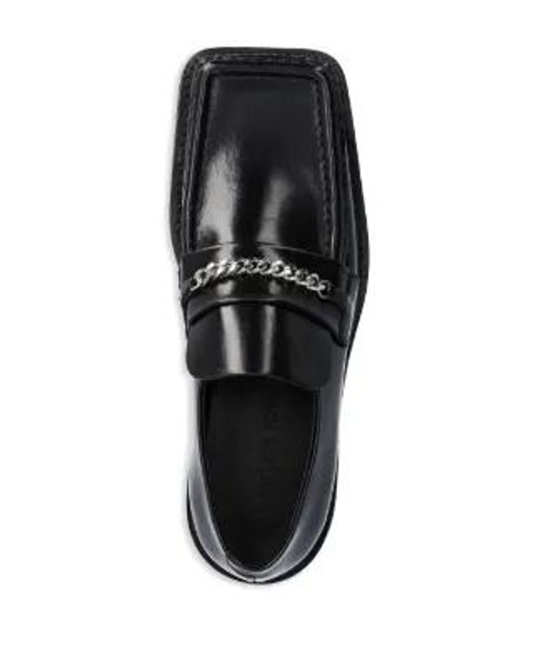 Martine Rose Black Leather Loafers