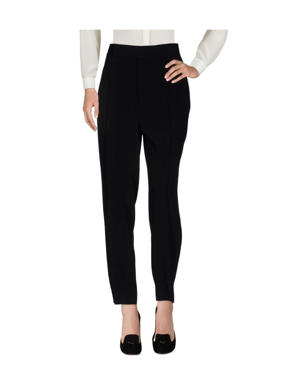 Marni Black Solid Color Casual Trousers