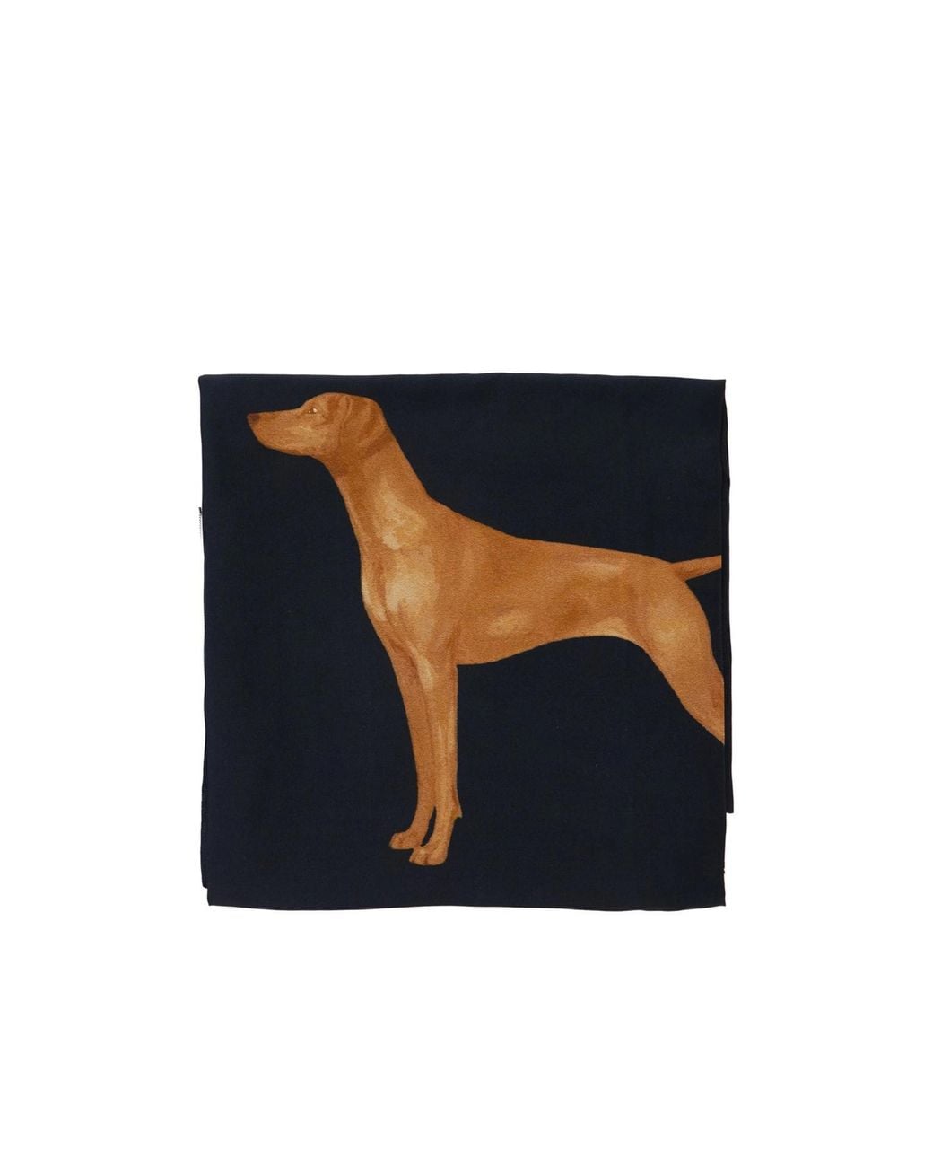 Ralph Lauren Blue Lauren Dog Print Scarf