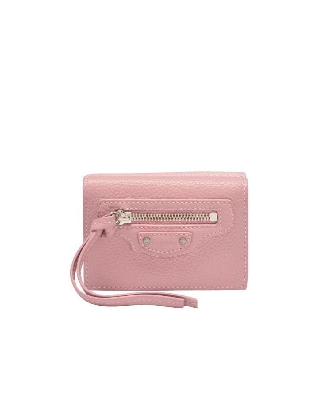 Balenciaga Pink Logo Wallet