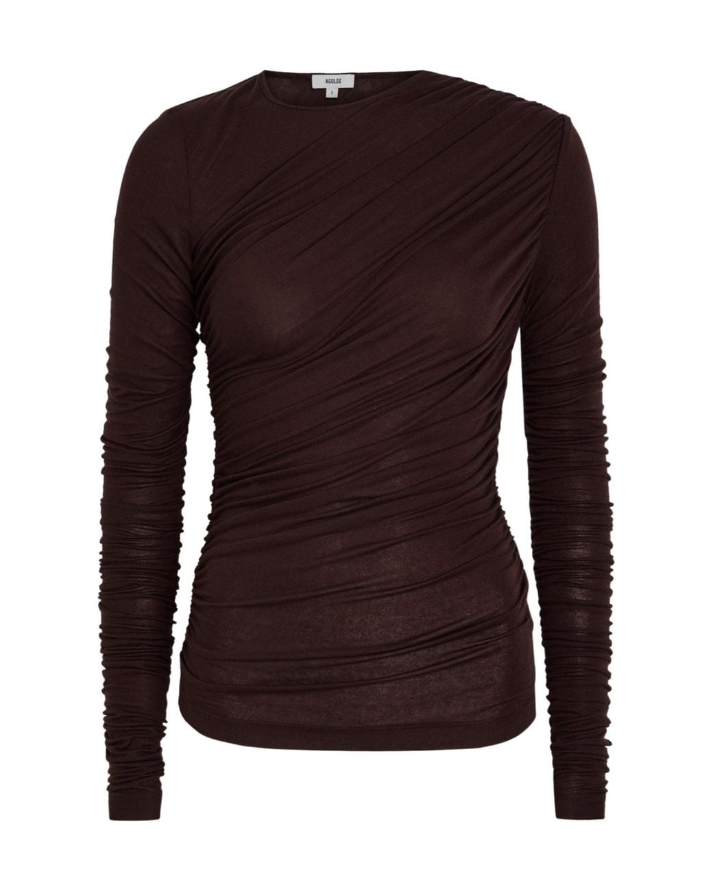 Agolde Brown Long Sleeve T-Shirt