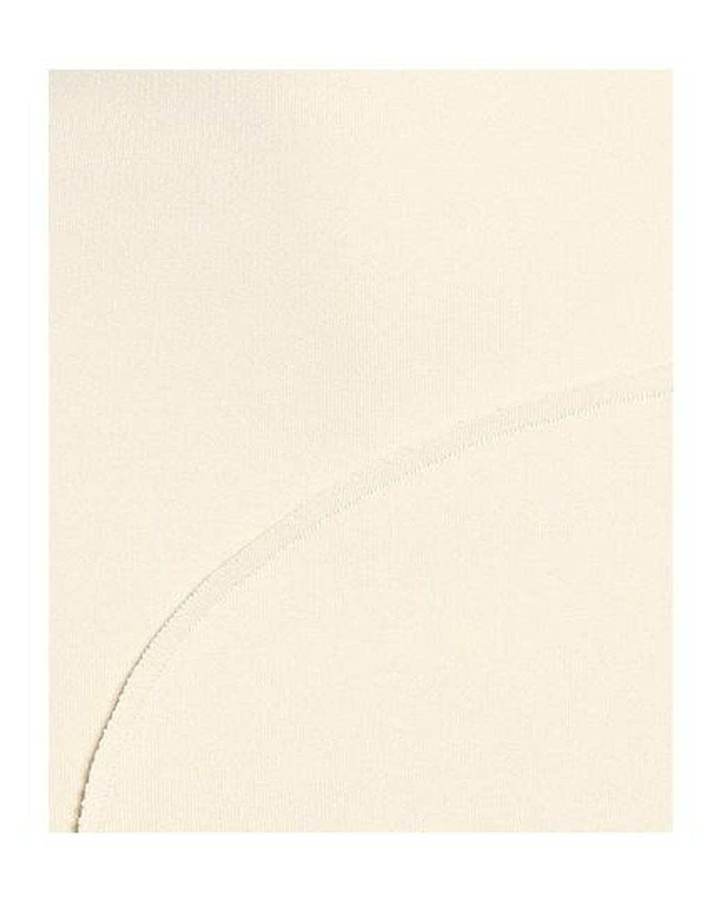 Rick Owens White Plain Knit Pencil Skirt