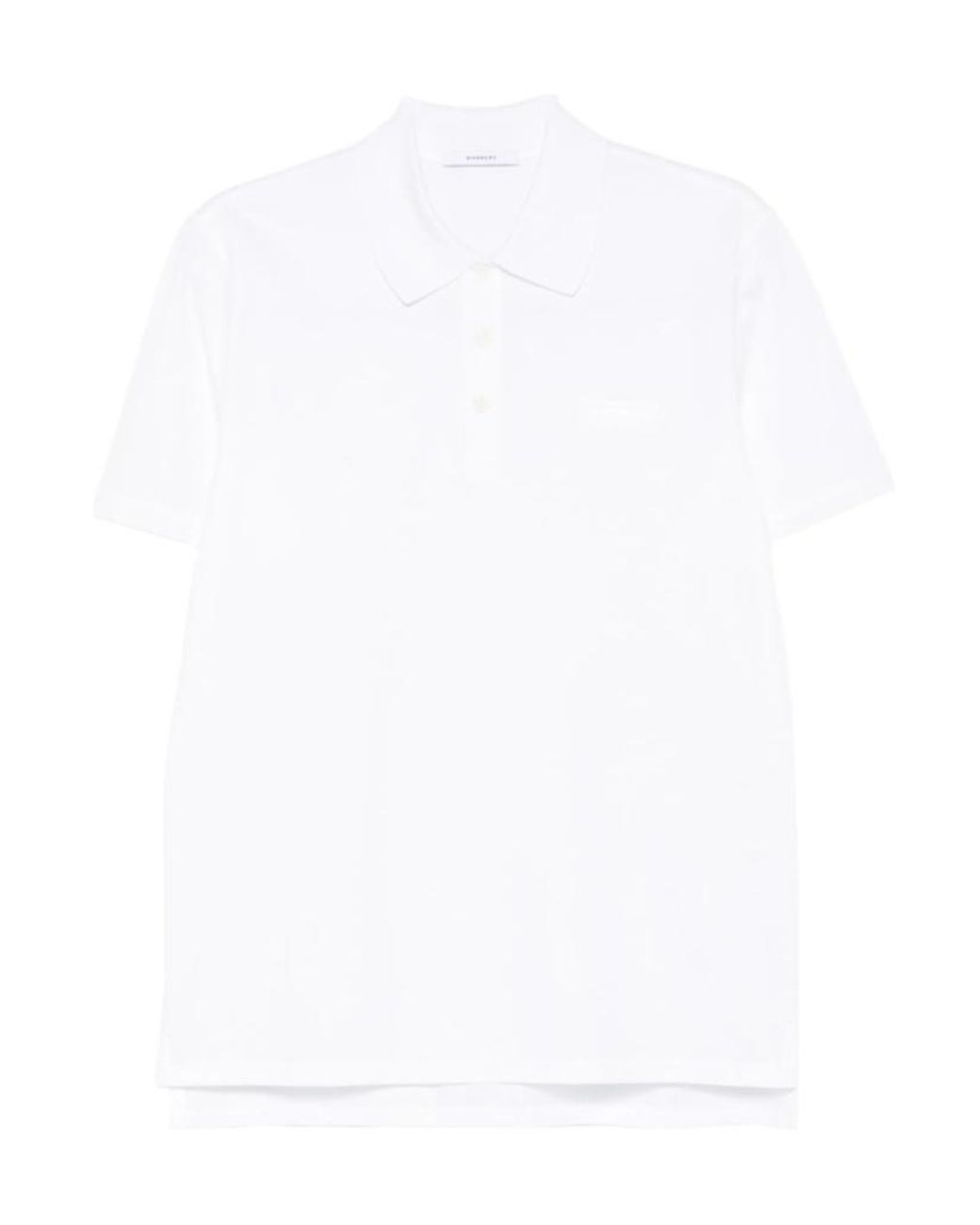 Givenchy White Paris Logo Patch Short-Sleeved Polo Shirt for men