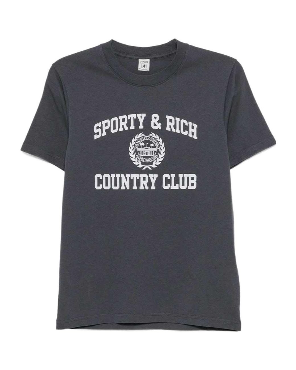 Sporty & Rich Blue Short Sleeve Crewneck T-Shirt