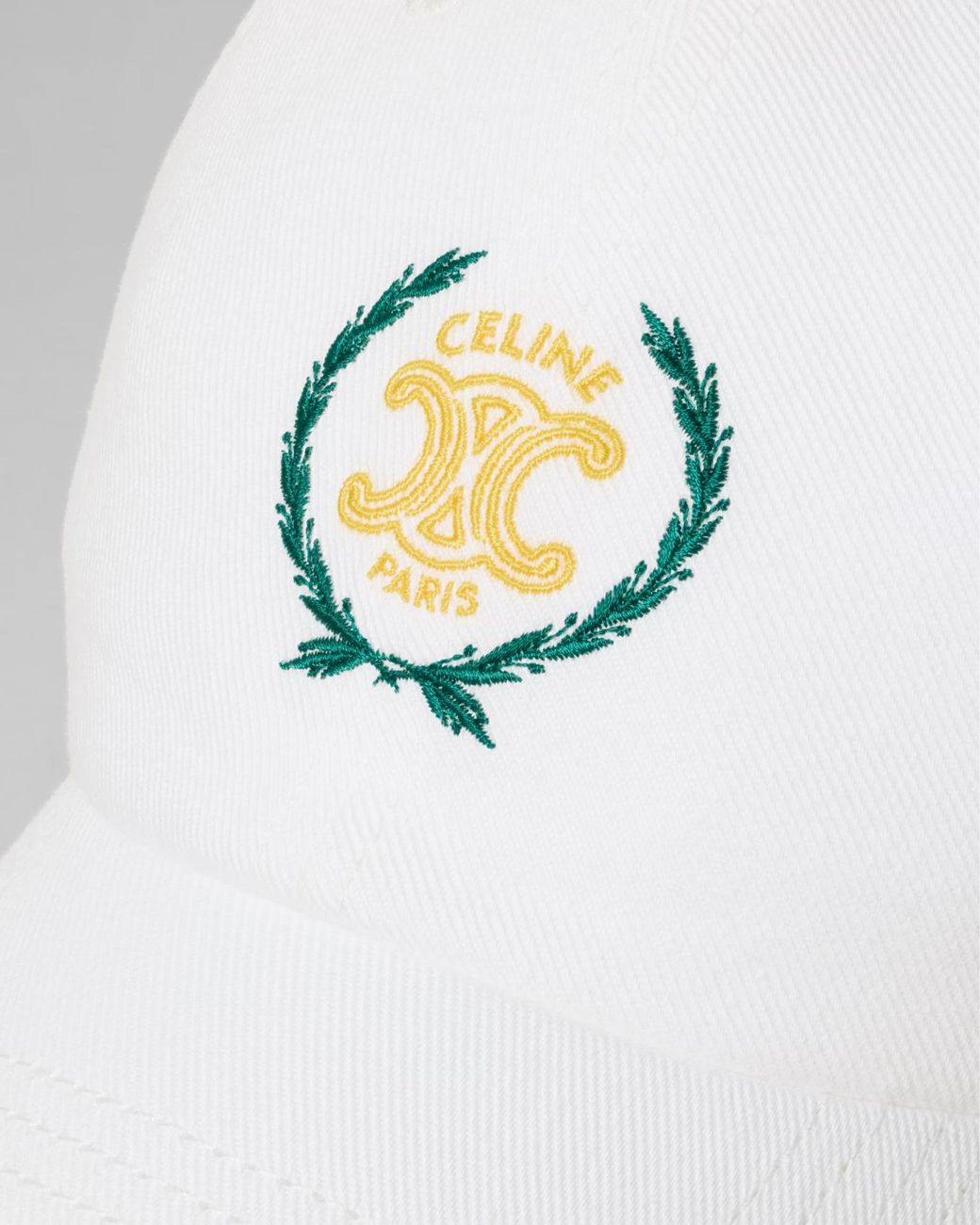 Céline White Richelieu Cap for men