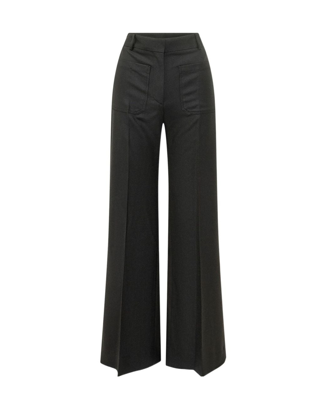 Victoria Beckham Black Alina Wide-Leg Pants