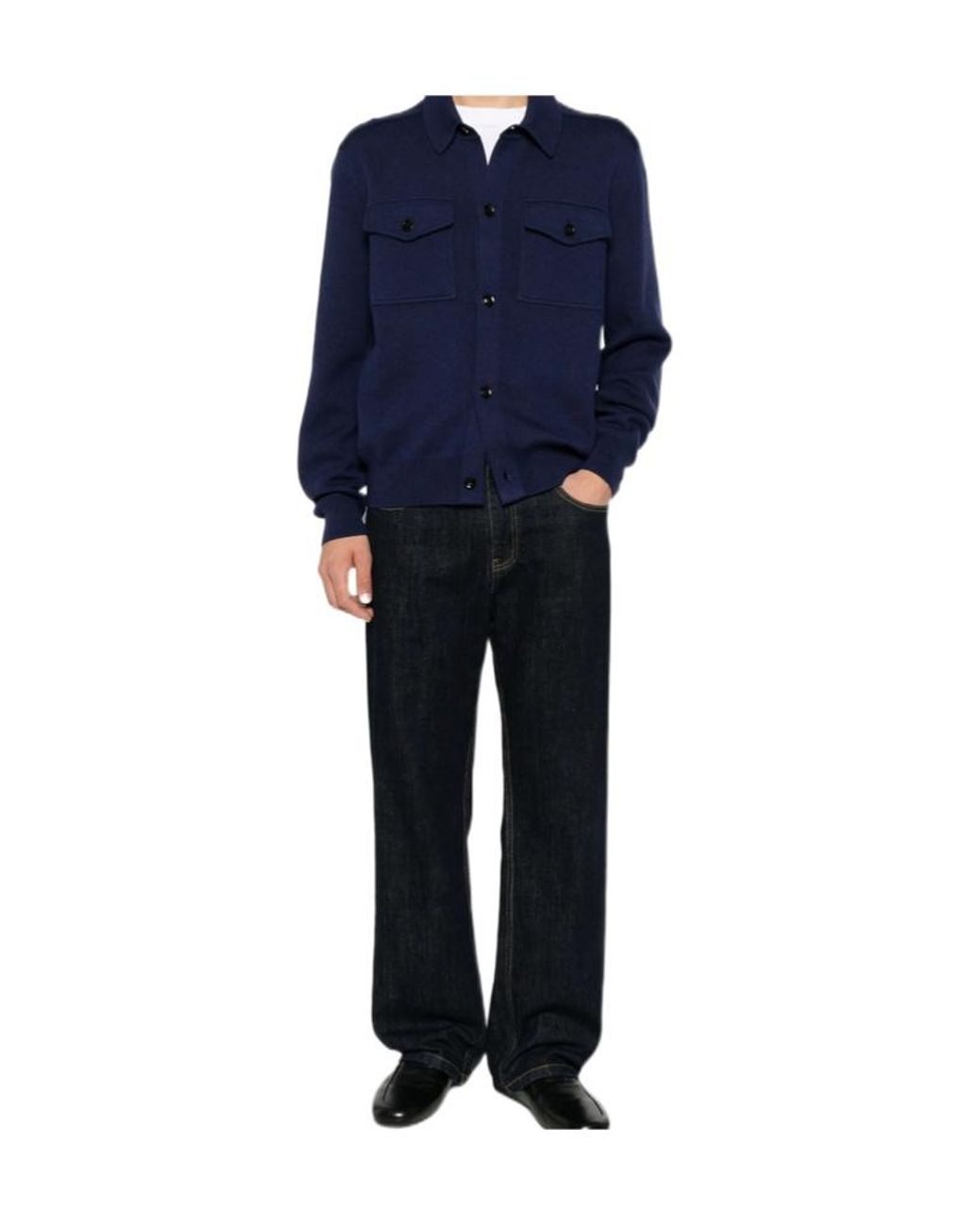 Tom Ford Blue Single-Breasted Shirt for men