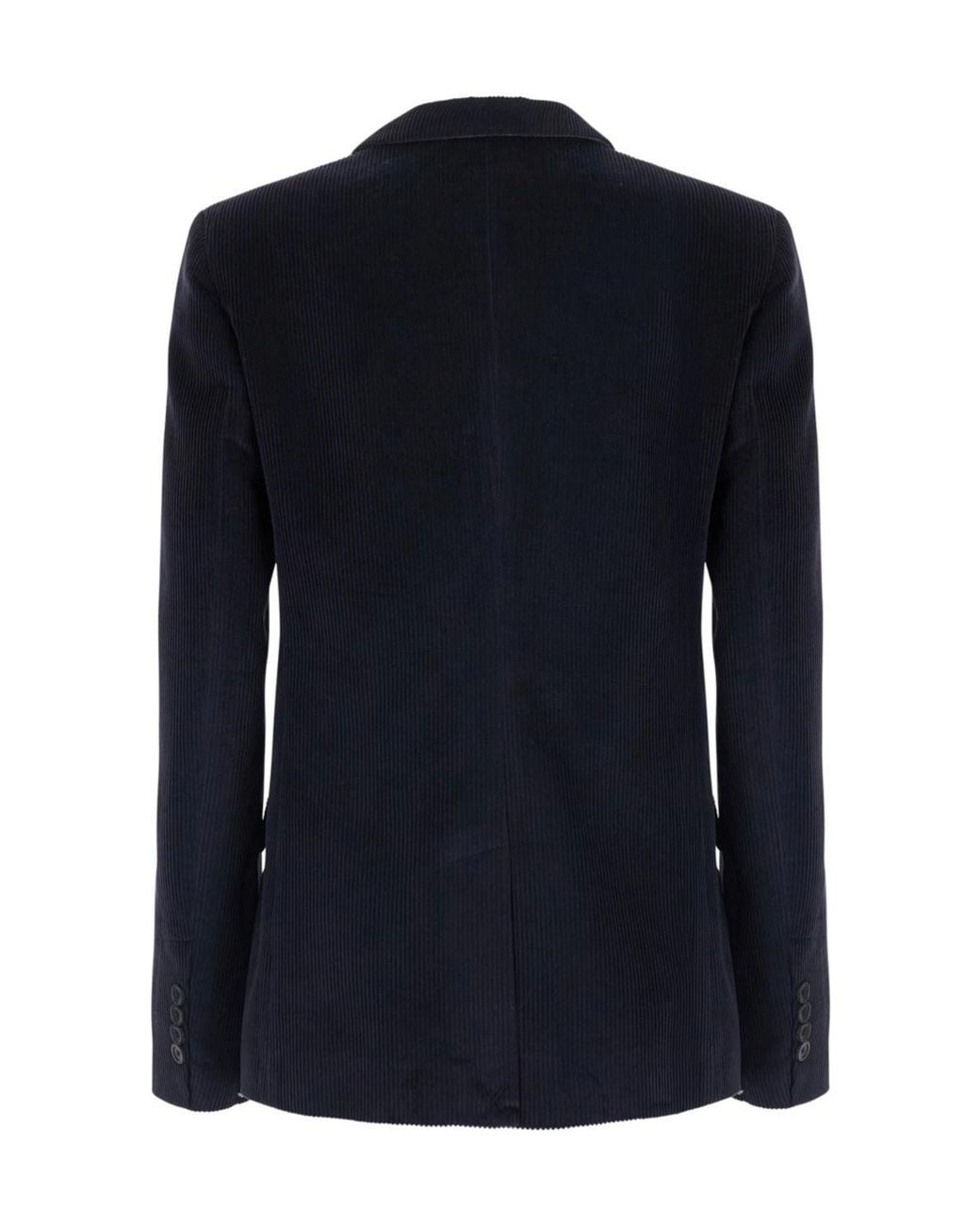 Semicouture Blue Semi Couture Double-Breasted Corduroy Blazer