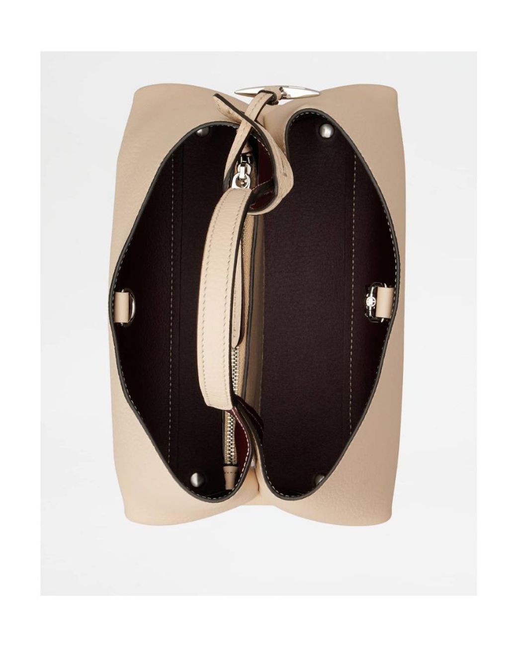 Tod's Natural Logo Embossed Mini Crossbody Bag