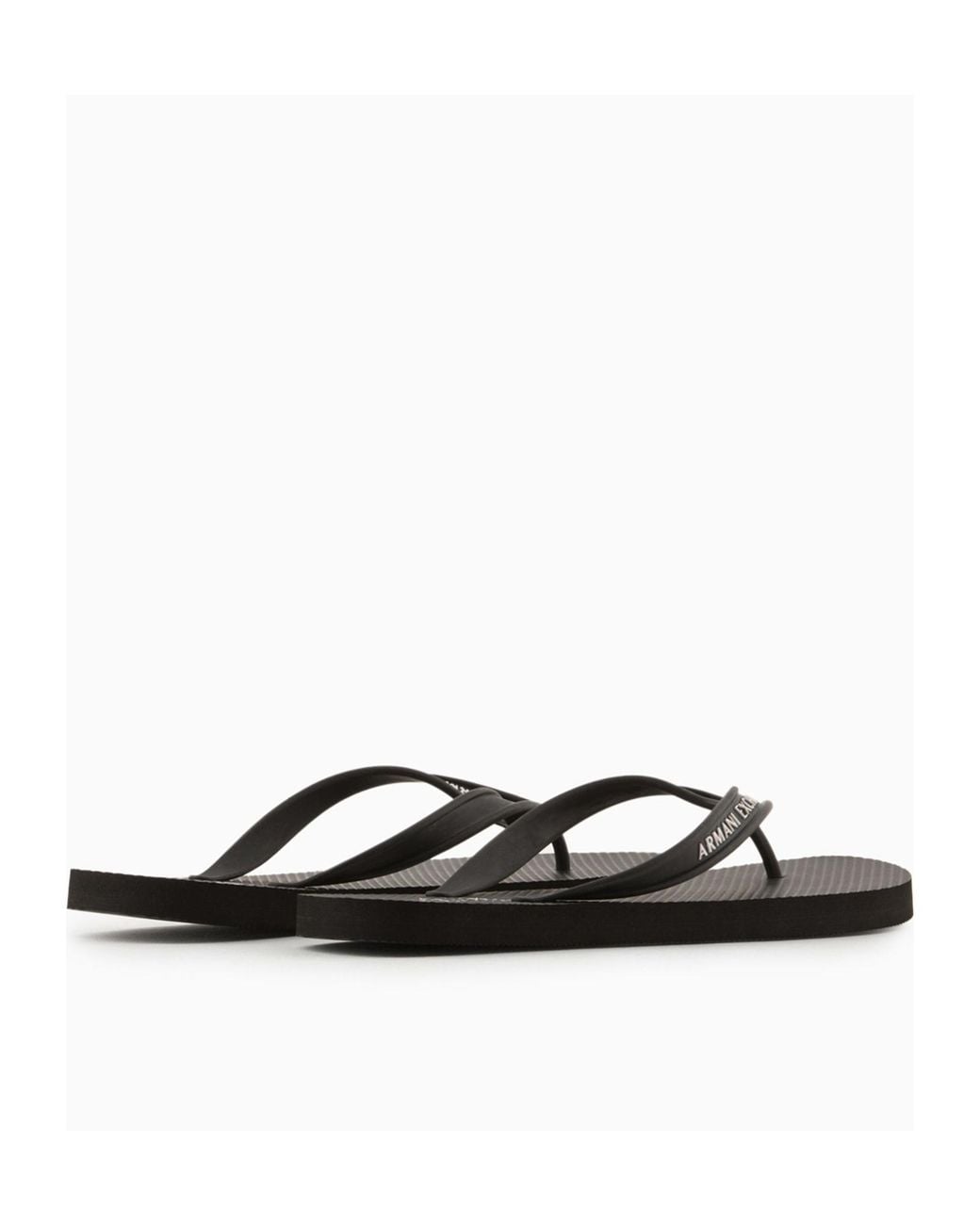 ARMANI EXCHANGE Brown Flip-Flops for men