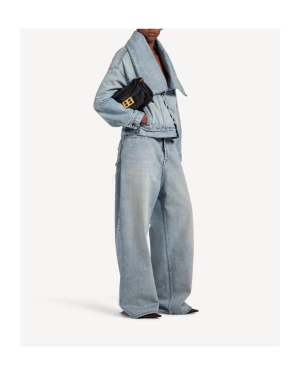 Balenciaga Blue Baggy Fit Jeans