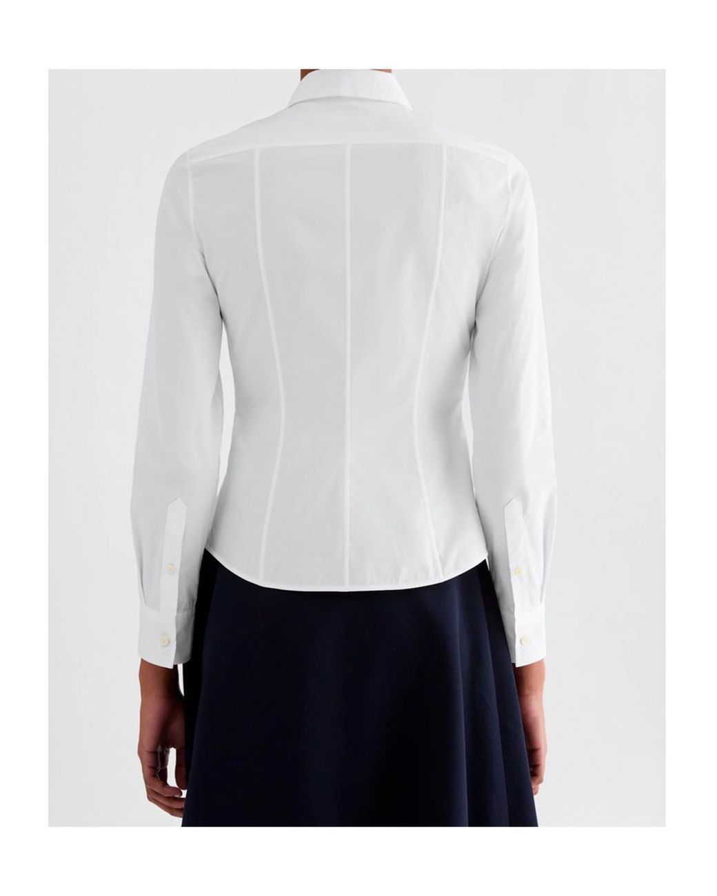Jil Sander White Fitted Tailored Shirt
