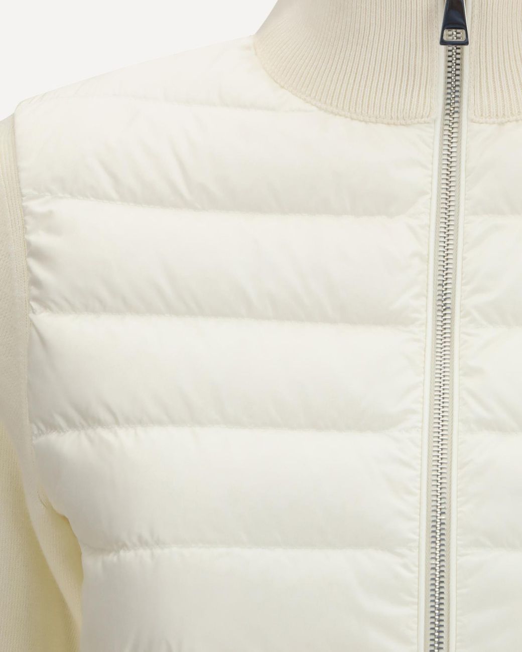 Moncler White High-Neck Padded Jacket
