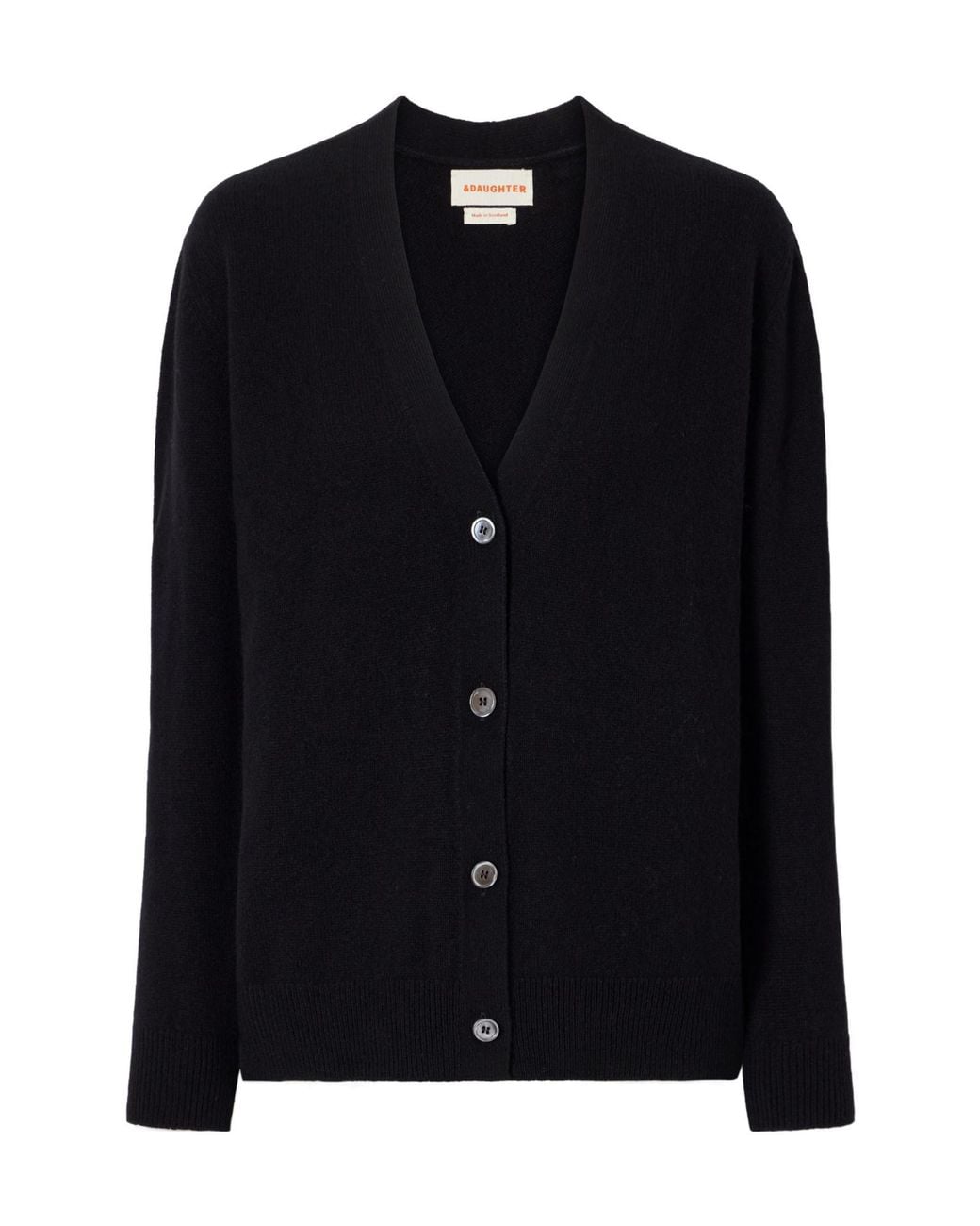 &Daughter Black Wool Cardigan