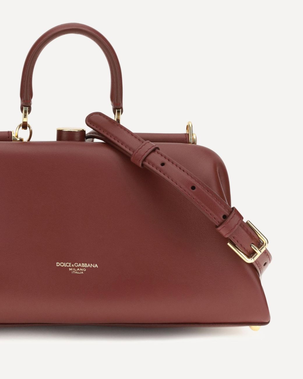 Dolce & Gabbana Red Logo Stamp Tote Bag
