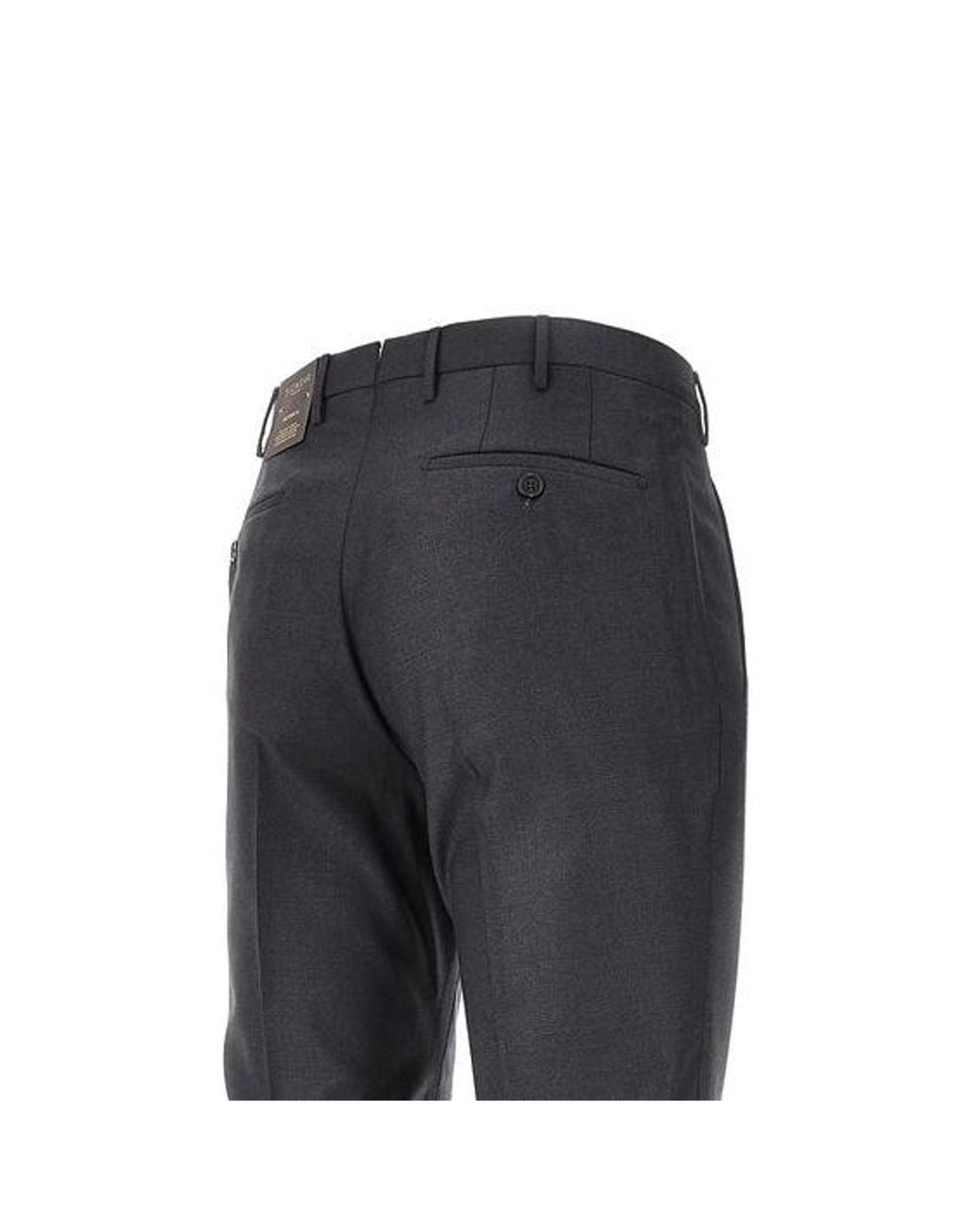 Incotex Blue Pleated Trousers for men