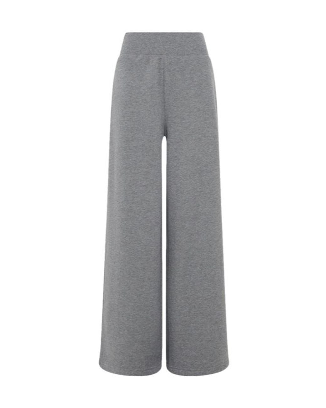 Repetto Gray High-Waist Wide-Leg Track Pants