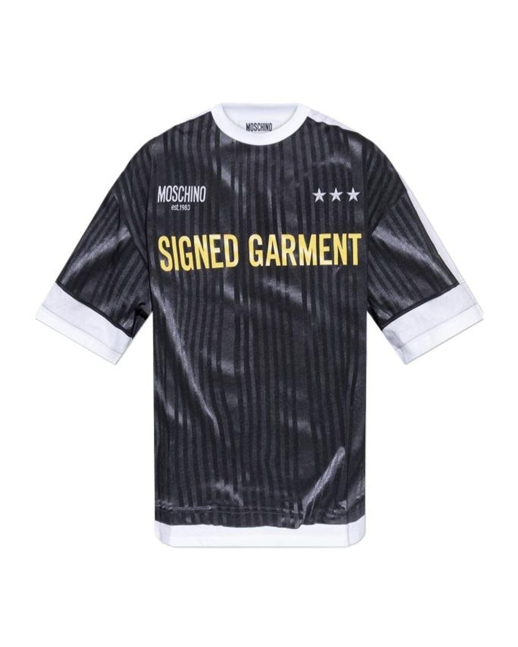 Moschino Blue Short Sleeve T-Shirt for men
