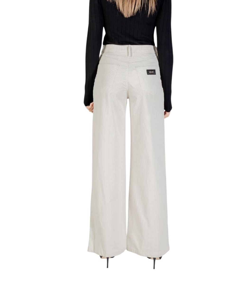 Liu Jo Multicolor Wide-Leg Corduroy Trousers