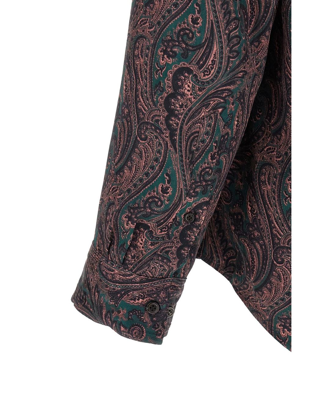 Dries Van Noten Gray Caper Paisley Shirt for men
