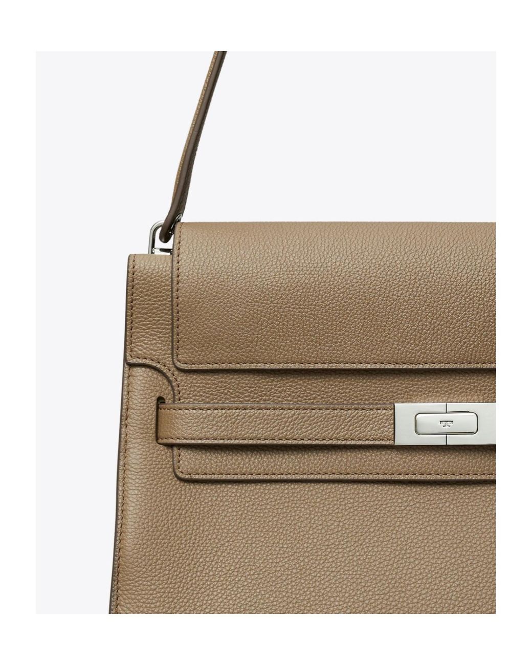 Tory Burch Natural Lee Radziwill Large Shoulder Bag