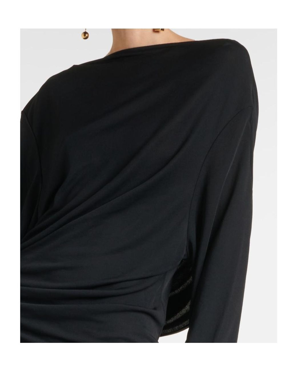 Jacquemus Black Long-Sleeved Dress