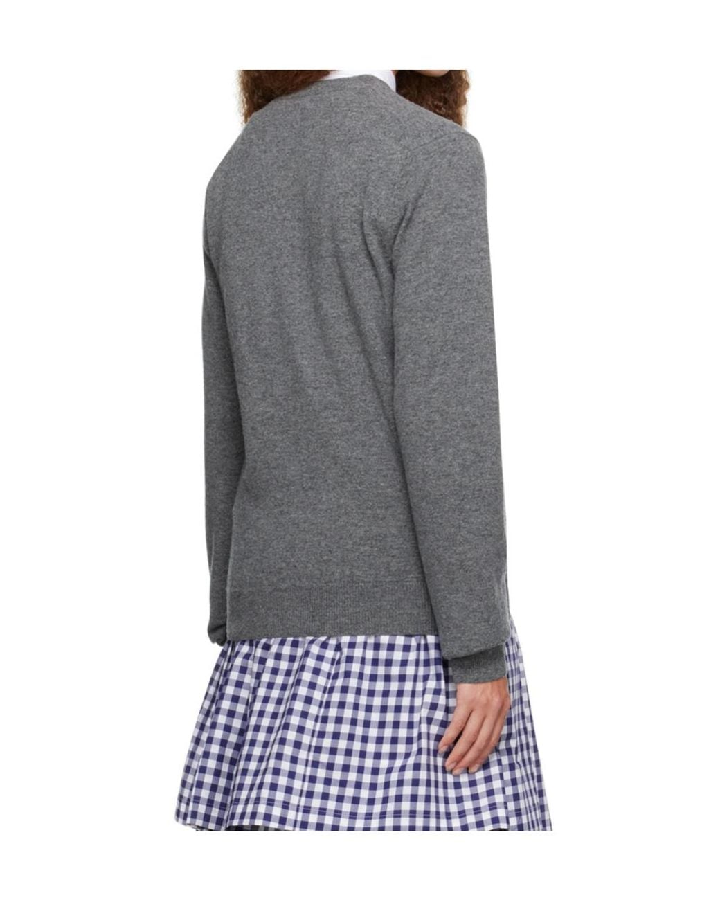 Comme des Garçons Gray Comme Des Garçons Shirt Long Sleeved Cardigan