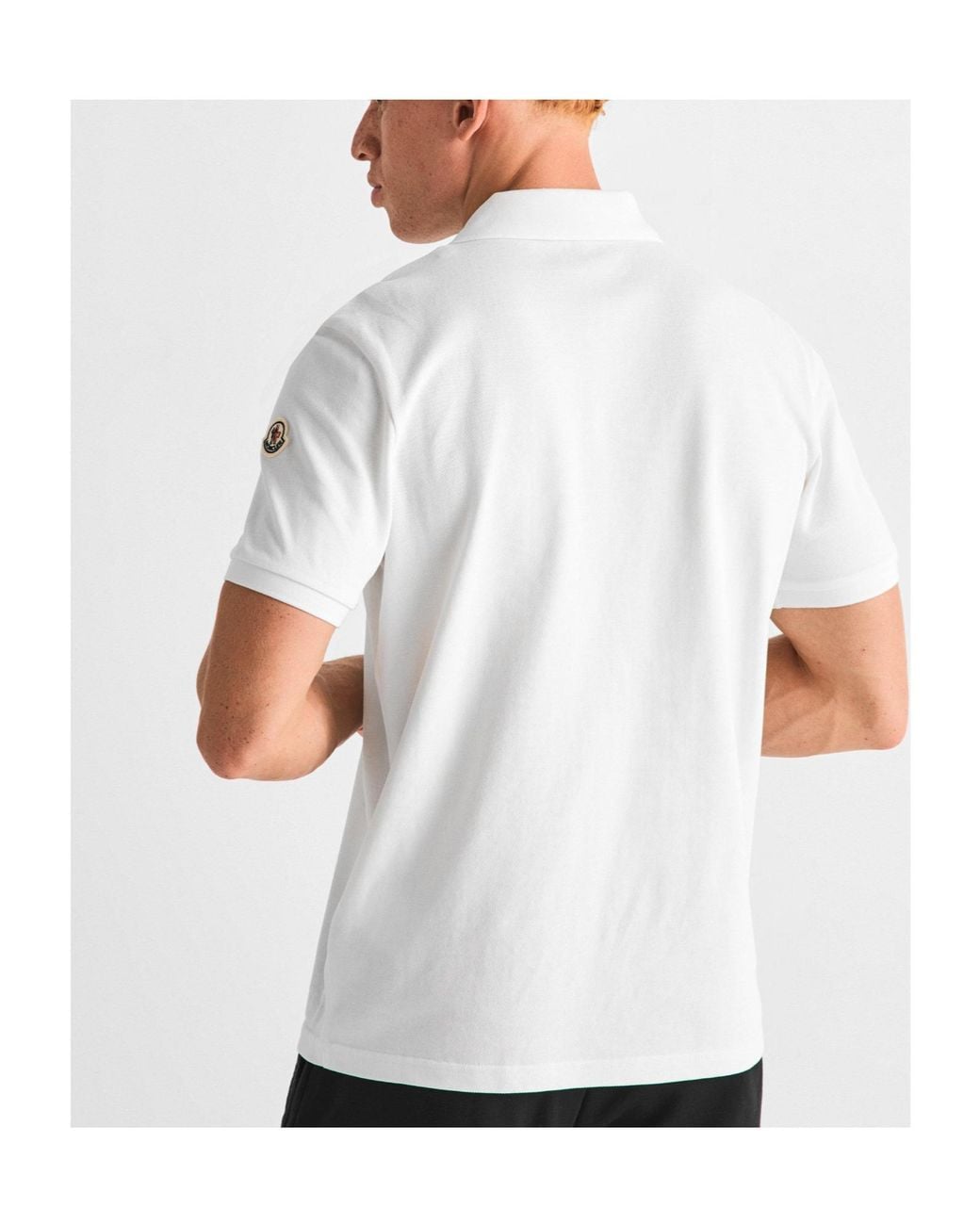 Moncler White Pure Short-Sleeve Polo for men