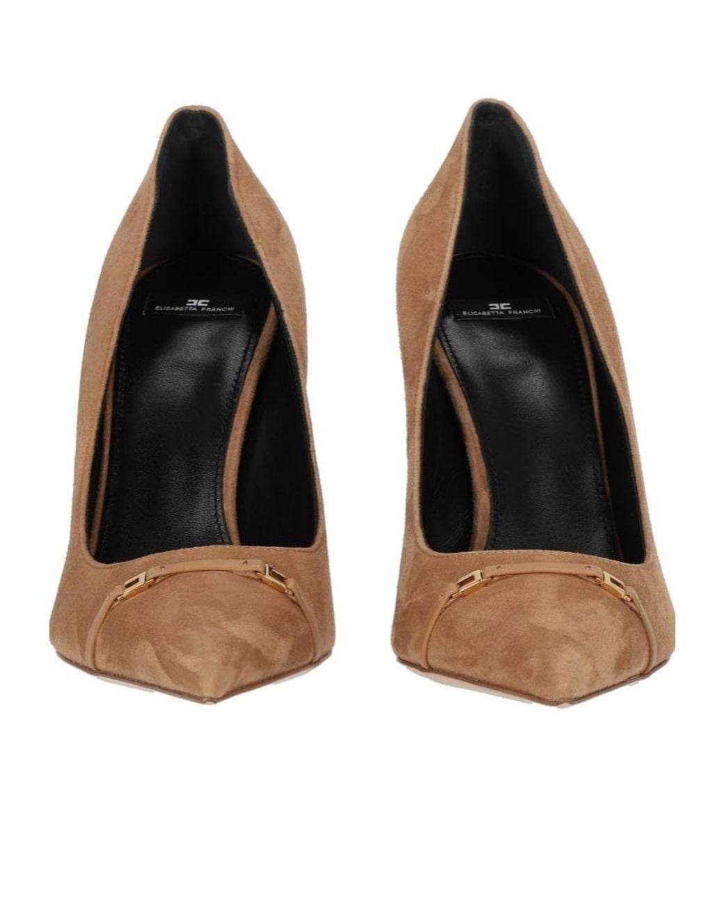 Elisabetta Franchi White Pointed Toe Pumps